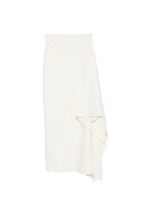 Coperni Zero Waste draped asymmetric skirt - White
