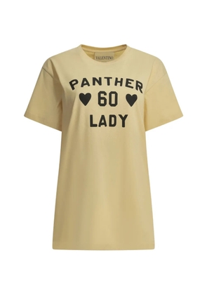 Valentino Garavani slogan-print cotton T-shirt - Neutrals