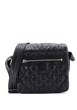 CHANEL Pre-Owned Coco Cocoon Messenger Bag Quilted Nylon Medium crossbody bag - Black