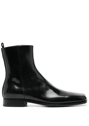 Prada square-toe ankle boots - Black