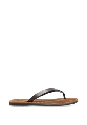 The Row leather sandals - Brown