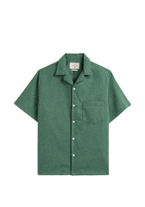 Portuguese Flannel polka-dot camp-collar shirt - Green
