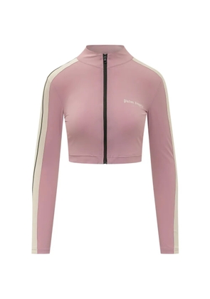 Palm Angels logo-print side-stripe jacket - Pink