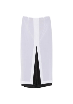 The Row Ismara layered maxi skirt - White