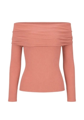 Petar Petrov off-shoulder silk top - Pink