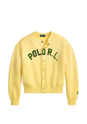 Polo Ralph Lauren logo-print fleece cardigan - Yellow