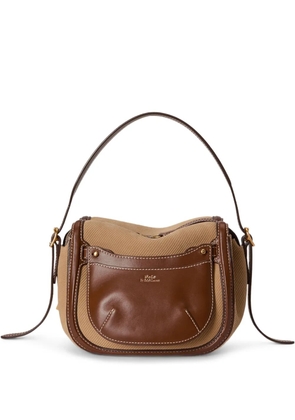 Polo Ralph Lauren panelled satchel - Brown
