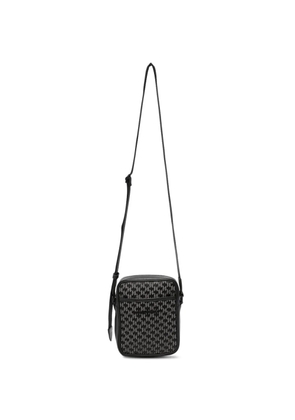 Karl Lagerfeld monogram-pattern messenger bag - Black