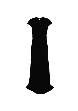 Jil Sander crew neck short-sleeve maxi dress - Black