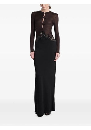 Christopher Esber lace-trim cut-out maxi dress - Black