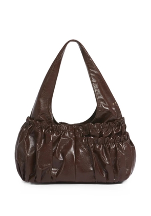 Marni brown leather gathered bag