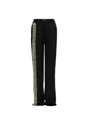 Hellessy Stefan pearl-embellished pleated trousers - Black