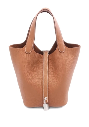 Hermès Pre-Owned 18 Picotin Lock leather tote bag - Brown