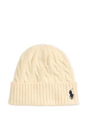 Polo Ralph Lauren cable-knit beanie hat - Neutrals