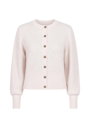 Le Kasha Gaya pointelle-knit cardigan - Neutrals
