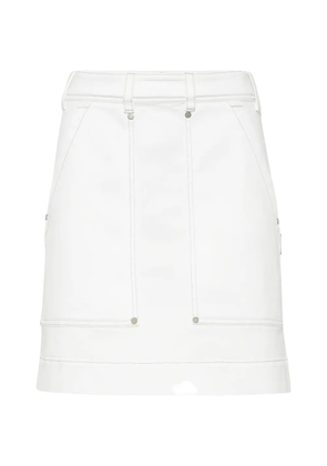 Brunello Cucinelli belt-loop mini skirt - White