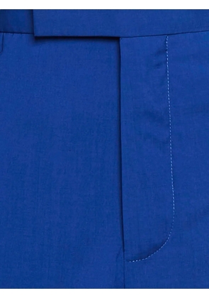 Versace Pre-Owned wool-blend straight-leg trousers - Blue