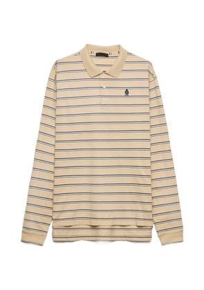 Prada striped cotton piqué polo shirt - Neutrals