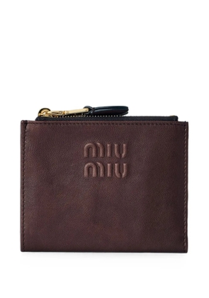 Miu Miu small leather wallet - Brown