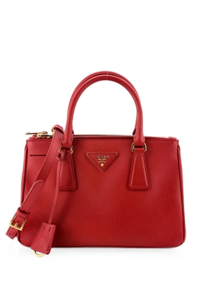 Prada Pre-Owned Double Zip Lux Saffiano Leather Small tote bag - Red