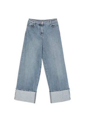 Nº21 turn-up wide-leg jeans - Blue