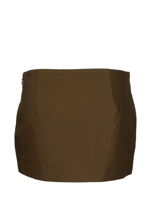 KHAITE Jett mini skirt - Green