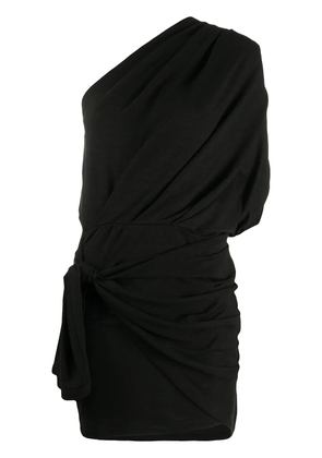 IRO asymmetric ruched mini dress - Black