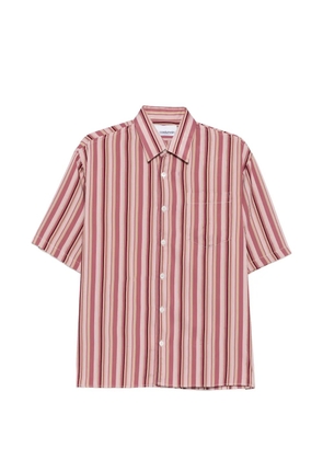 Costumein Eric vertical-stripe short-sleeve shirt - Pink