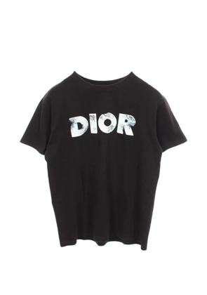 Christian Dior Pre-Owned x Daniel Arsham 2000s logo-print T-shirt - Black