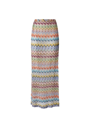 Missoni zigzag-knit sarong - Neutrals