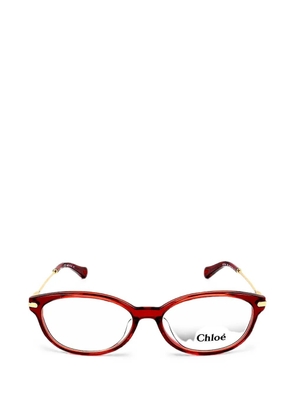 Chloé Eyewear oval-frame glasses - Red