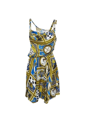 Versus Pre-Owned printed satin dress - Blue