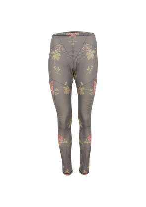 Alexander McQueen Pre-Owned houndstooth-print leggings - Black