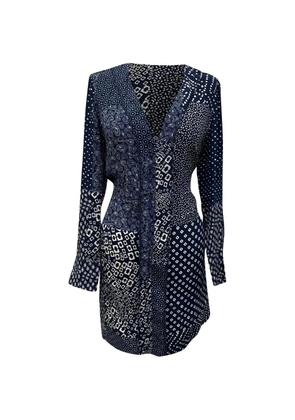 Diane Von Furstenberg Vintage 2010s Reid patchwork-print dress - Blue