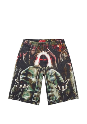 Supreme Shadows baggy denim shorts - Black
