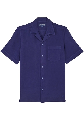 Vilebrequin short-sleeve linen shirt - Blue
