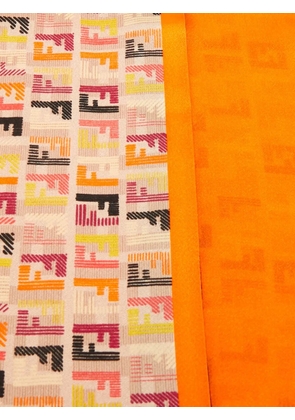 Fendi Pre-Owned Zucchino print silk bandeau scarf - Orange