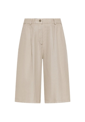 Seventy belt-loops shorts - Neutrals