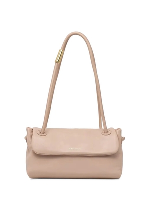 Trussardi logo-lettering foldover tote bag - Neutrals