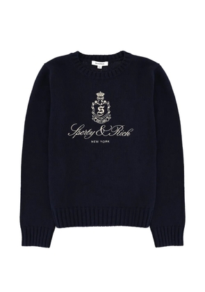 Sporty & Rich crewneck graphic sweater - Blue