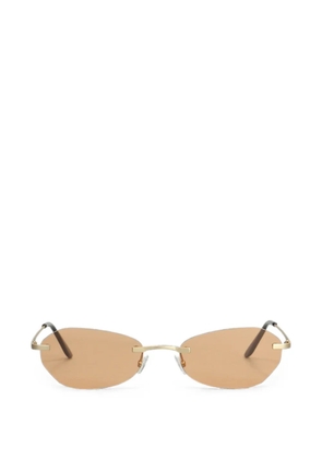 OUR LEGACY rimless geometric-frame sunglasses - Gold