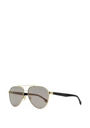 BOSS double-bridge pilot sunglasses - Gold