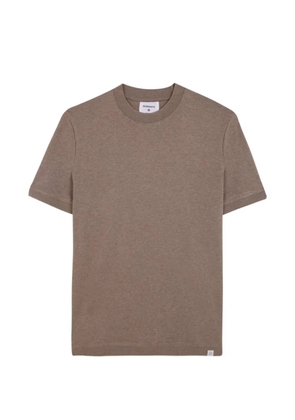NOWADAYS ribbed-trim T-shirt - Brown