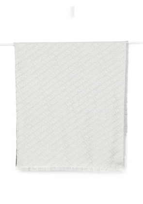 Missoni logo-jacquard scarf - Grey