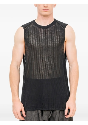 Jan Jan Van Essche mesh-knit tank - Black