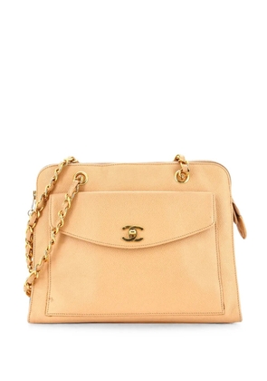 CHANEL Pre-Owned Front Pocket Camera Bag Caviar Large tote bag - Neutrals