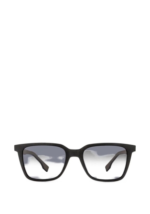 BOSS stepped-brow-line rectangle-frame sunglasses - Black