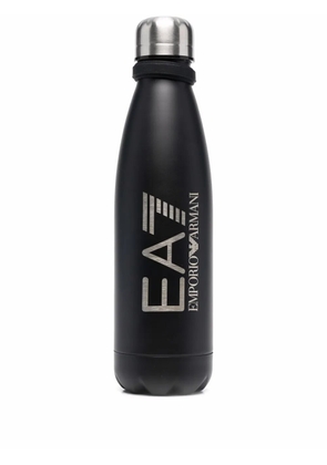 Ea7 Emporio Armani logo-print water bottle - Black