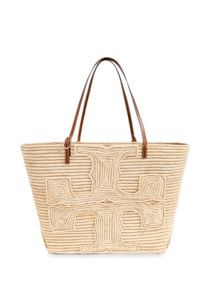 Tory Burch x Doum For Women large Ella logo-patch tote bag - Neutrals