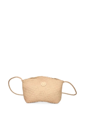 DRAGON DIFFUSION Corsina woven leather crossbody bag - Neutrals